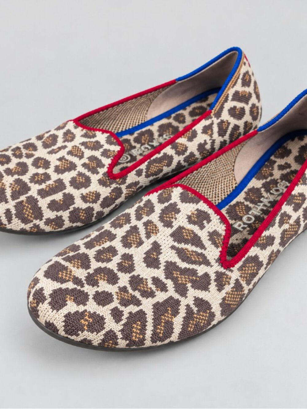 Rothy’s The Loafer Mocha Spot Leopard Print Flats Size 7